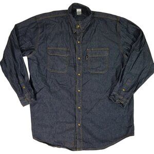 Revco Black Stallion Denim 8oz FR Welding Blue Snap Button Shirt (2XL) (FS8-DNM)